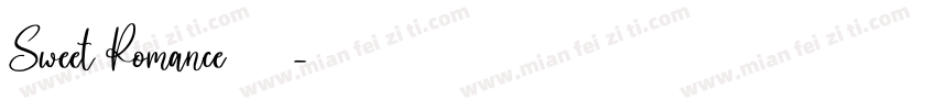 Sweet Romance字体字体转换